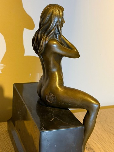 Bronze woman sculpture - woman, female